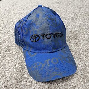 Toyota Dealership Trucker Baseball Hat Velcro Back Blue One Size Fits All